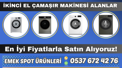 Adresinizden Çamaşır Makinesi Alıyoruz | Değerinde Satın Alıyoruz | İkinci El Çamaşır Makinesi Alanlar
