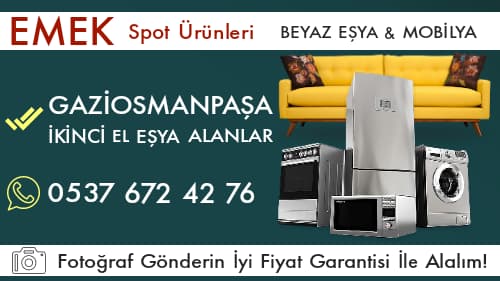 Gaziosmanpaşa İkinci El Eşya Alanlar